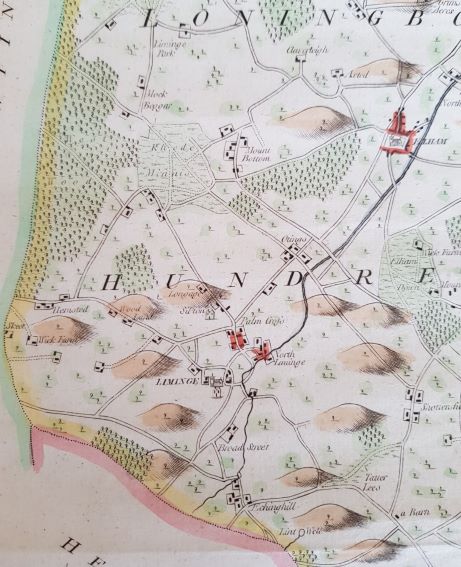 Hasteds map of Loningborough Hundred