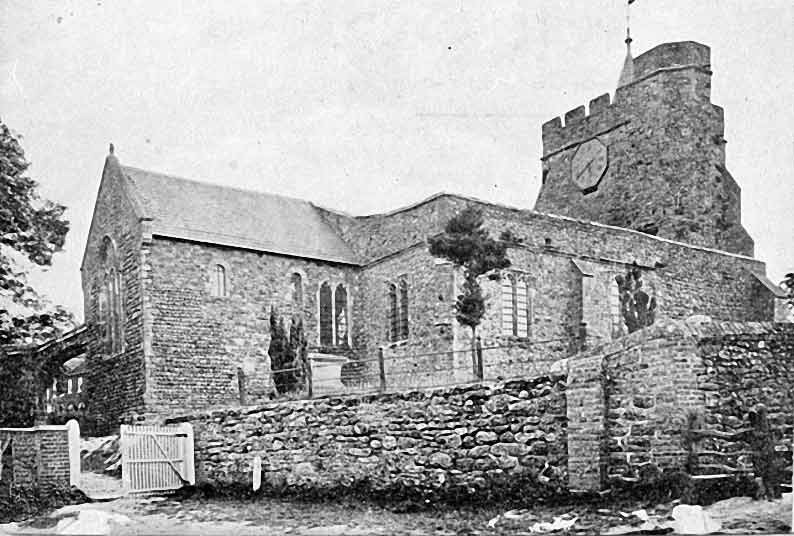 Lyminge church c1890