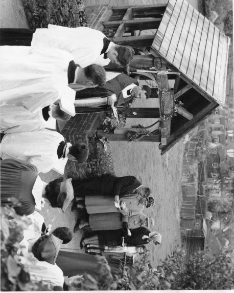 Rogation procession at St Eadburg's Well 1961