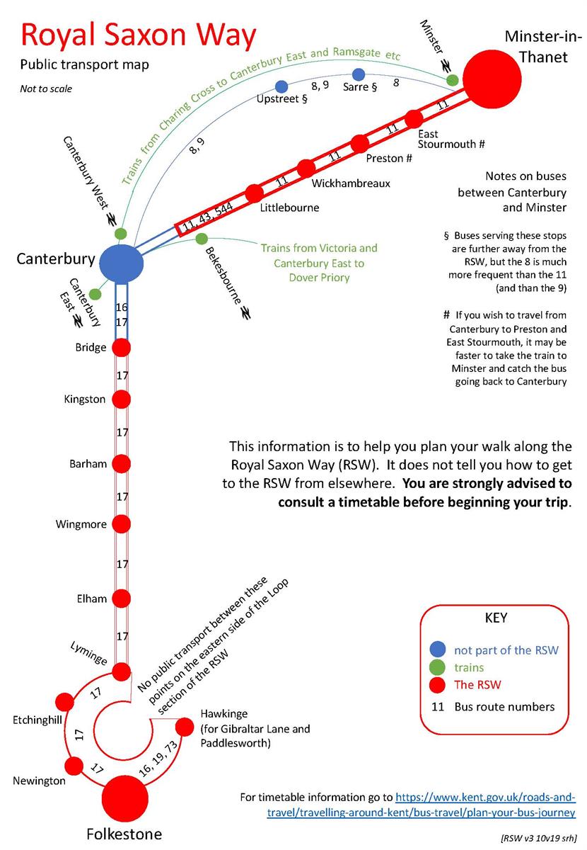 Royal Saxon Way Transport Map