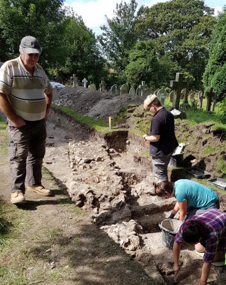 Archbishops residence under excavation