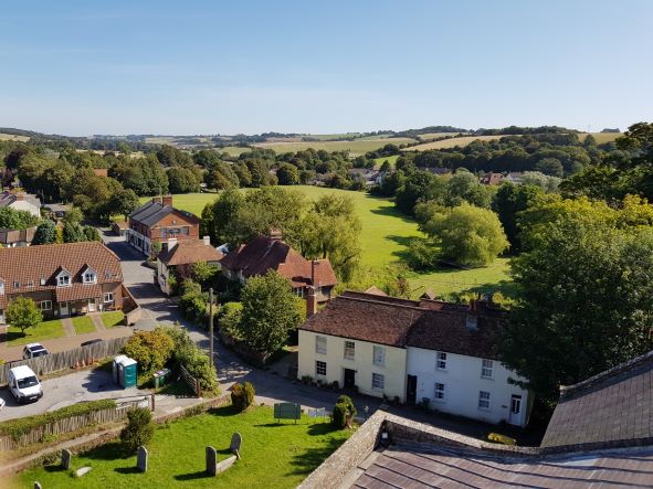 Tayne Field from the church tower